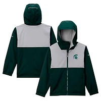 Columbia Michigan State Spartans Rainy Fields Lined Omni-Tech Full-Zip Hoodie Jacket