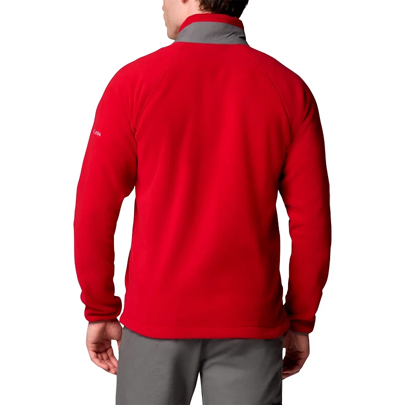 Columbia Oklahoma Sooners Big  Tall Flanker IV Fleece Raglan Full-Zip Jacket