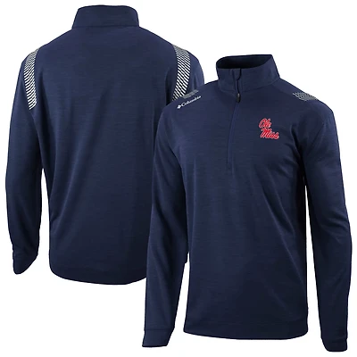 Columbia Ole Miss Rebels Omni-Wick Oakland Downs Quarter-Zip Top
