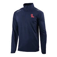 Columbia Ole Miss Rebels Omni-Wick Oakland Downs Quarter-Zip Top