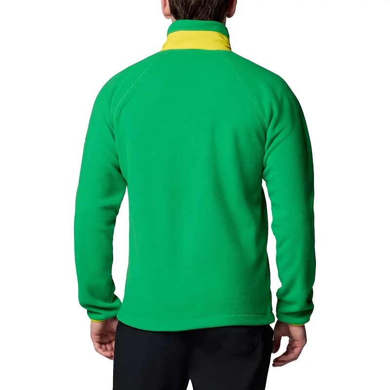 Columbia Oregon Ducks Flanker IV Fleece Raglan Full-Zip Jacket