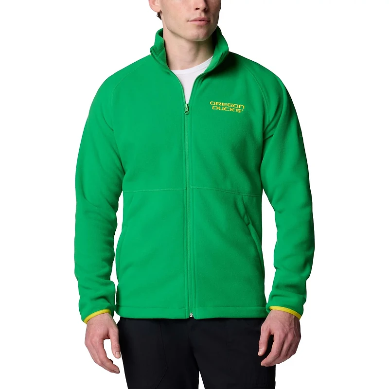Columbia Oregon Ducks Flanker IV Fleece Raglan Full-Zip Jacket