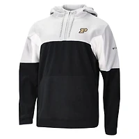 Columbia Purdue Boilermakers Lodge Fleece Quarter-Zip Hoodie