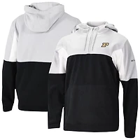 Columbia Purdue Boilermakers Lodge Fleece Quarter-Zip Hoodie
