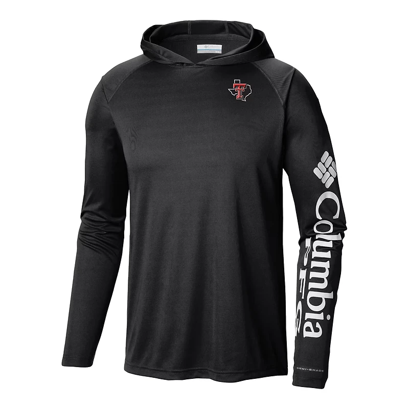 Columbia Texas Tech Raiders Terminal Tackle Omni-Shade Lightweight Pullover Hoodie
