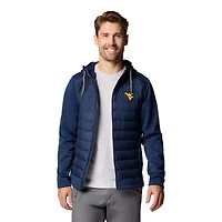 Columbia West Virginia Mountaineers Out-Shield Hybrid Full-Zip Hoodie Jacket