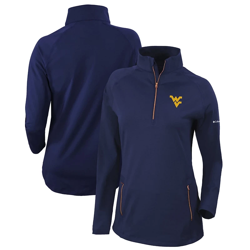 Columbia West Virginia Mountaineers Outward Nine Omni-Wick Quarter-Zip Jacket