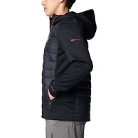 Columbia Wisconsin Badgers Out-Shield Hybrid Full-Zip Hoodie Jacket