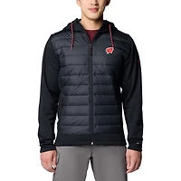 Columbia Wisconsin Badgers Out-Shield Hybrid Full-Zip Hoodie Jacket