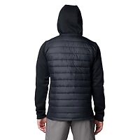 Columbia Wisconsin Badgers Out-Shield Hybrid Full-Zip Hoodie Jacket