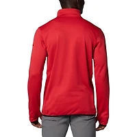 Columbia Wisconsin Badgers Park View Grid Fleece Omni-Wick Half-Zip Jacket