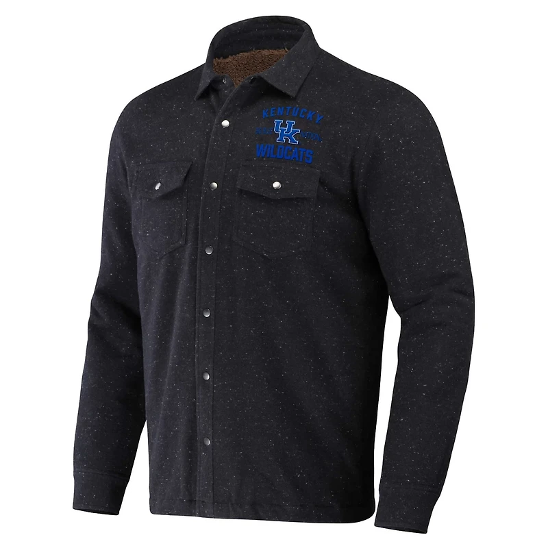 Darius Rucker Collection by Fanatics Kentucky Wildcats Sherpa-Lined Full-Snap Shacket