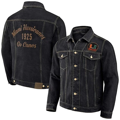 Darius Rucker Collection by Fanatics Miami Hurricanes Button-Up Denim Jacket