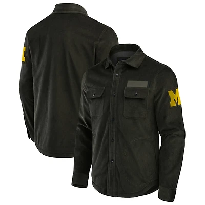 Darius Rucker Collection by Fanatics Michigan Wolverines Corduroy Full-Button Shacket