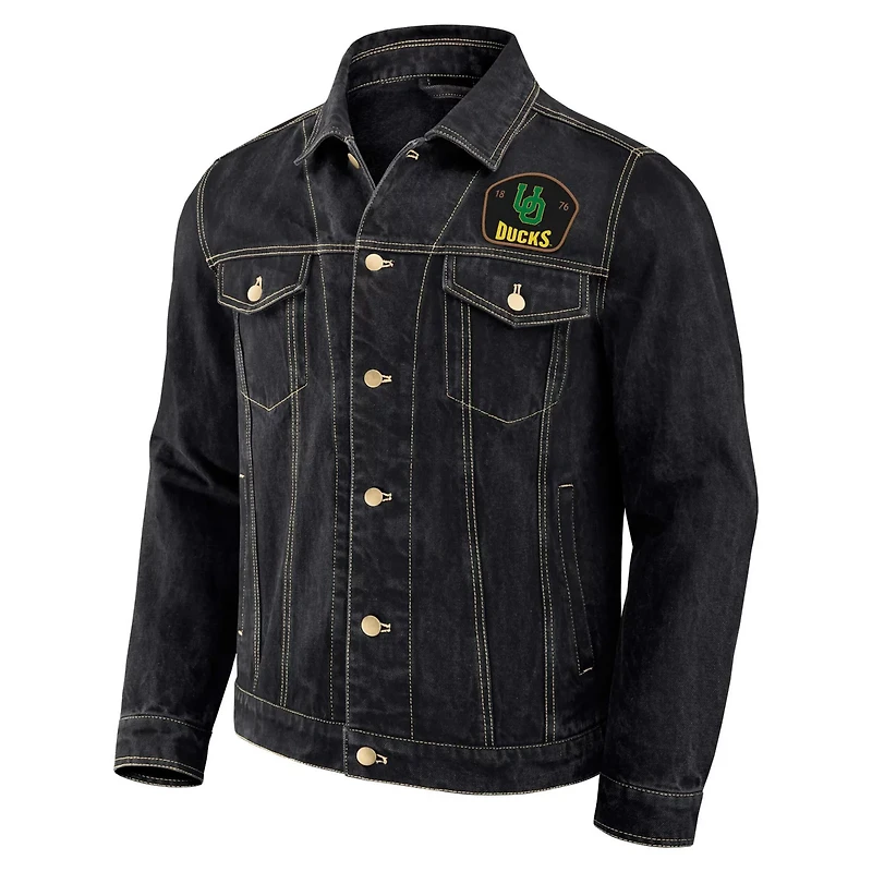 Darius Rucker Collection by Fanatics Oregon Ducks Button-Up Denim Jacket