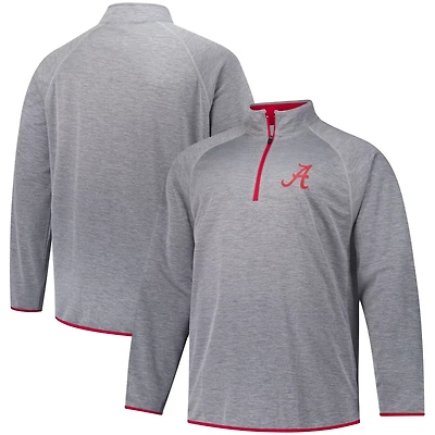 Fanatics Alabama Crimson Tide Raglan Big Tall Quarter-Zip Top