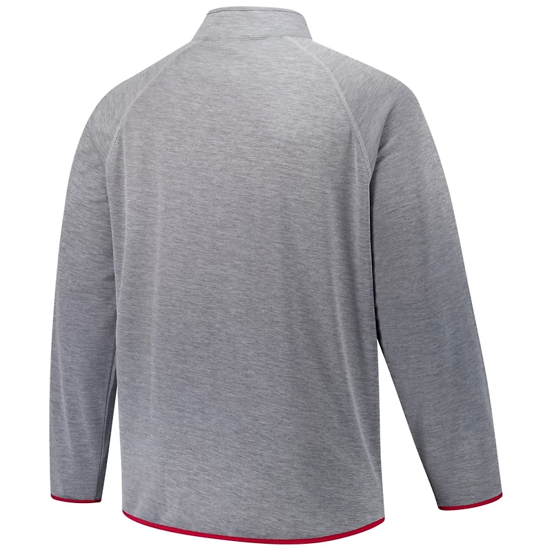 Fanatics Alabama Crimson Tide Raglan Big Tall Quarter-Zip Top