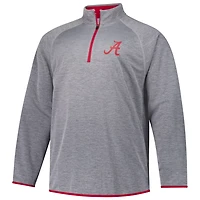 Fanatics Alabama Crimson Tide Raglan Big Tall Quarter-Zip Top
