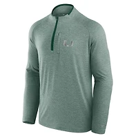 Fanatics Miami Hurricanes Mock Neck Half-Zip Pullover Jacket