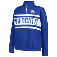Fanatics White Kentucky Wildcats Plus Quarter-Zip Pullover
