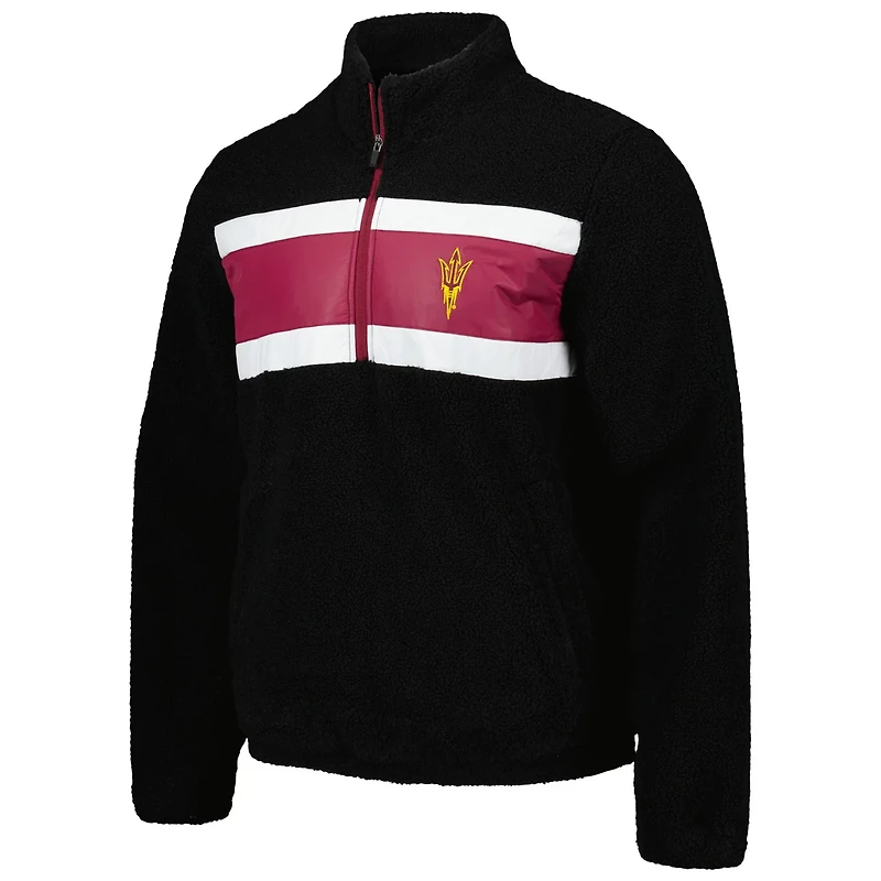 G-III Sports by Carl Banks Arizona State Sun Devils Pinch Runner Half-Zip Top