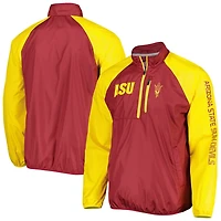 G-III Sports by Carl Banks Arizona State Sun Devils Point Guard Raglan Half-Zip Jacket
