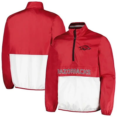 G-III Sports by Carl Banks Arkansas Razorbacks Cornerman Half-Zip Top