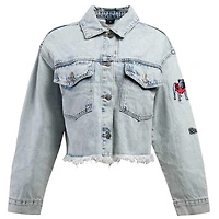 Hype and Vice Georgia Bulldogs Lightwash Full-Button Jean Jacket