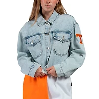 Hype and Vice Tennessee Volunteers Lightwash Full-Button Jean Jacket