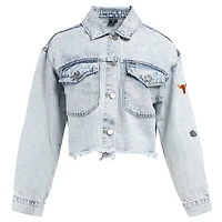 Hype and Vice Texas Longhorns Lightwash Full-Button Jean Jacket
