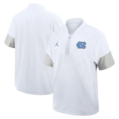 Jordan Brand North Carolina Tar Heels 2025 Sideline Coaches Lightweight Short Sleeve Jacket