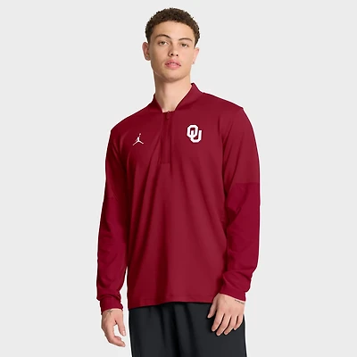 Jordan Brand Oklahoma Sooners Sideline Dri-FIT Half-Zip Pullover