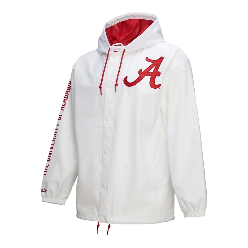 Mitchell  Ness Alabama Crimson Tide Coaches Full-Snap Hoodie Jacket