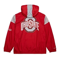 Mitchell  Ness Ohio State Buckeyes Team 30 Anorak Half-Zip Hoodie