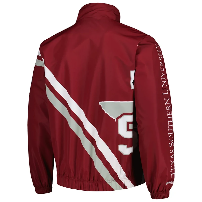 Mitchell Ness Texas Southern Tigers Exploded Logo Warm Up Full-Zip Jacket