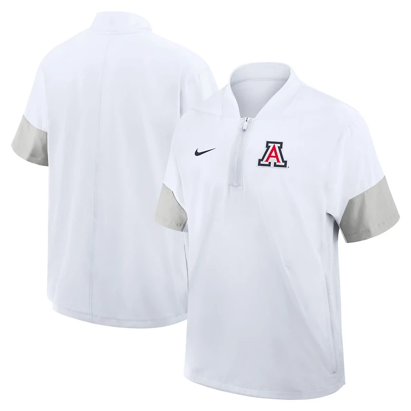 Nike Arizona Wildcats 2025 Sideline Coaches Lightweight Short Sleeve Jacket