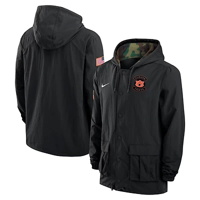Nike Auburn Tigers 2025 NCAA Military Appreciation Full-Snap Jacket