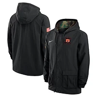 Nike Auburn Tigers 2025 NCAA Military Appreciation Full-Snap Jacket
