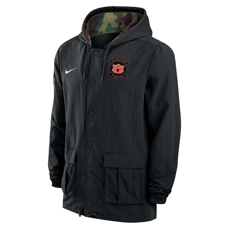 Nike Auburn Tigers 2025 NCAA Military Appreciation Full-Snap Jacket