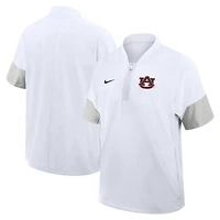 Nike Auburn Tigers 2025 Sideline Short Sleeve Quarter-Zip Coach Jacket