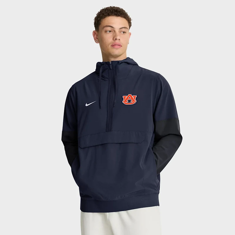 Nike Auburn Tigers Anorak Half-Zip Hoodie Jacket