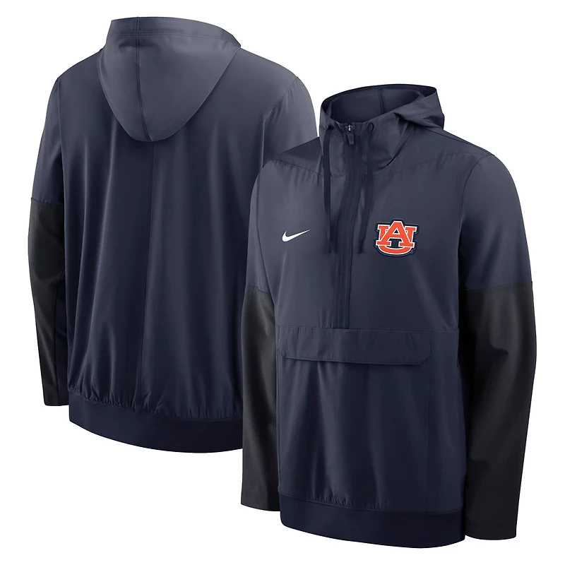 Nike Auburn Tigers Anorak Half-Zip Hoodie Jacket