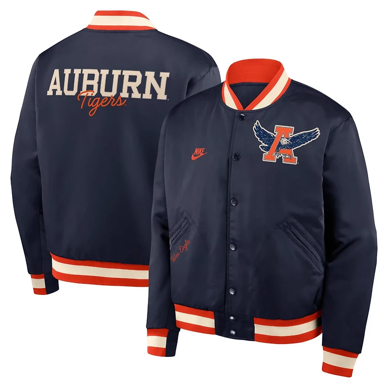 Nike Auburn Tigers Legacy Full-Snap Bomber Jacket