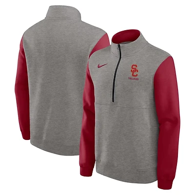 Nike Cardinal USC Trojans Club Fleece Half-Zip Pullover