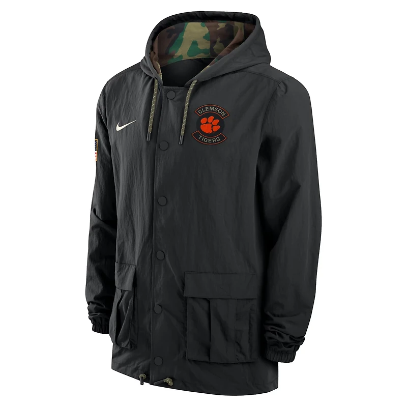 Nike Clemson Tigers 2025 NCAA Military Appreciation Full-Snap Jacket