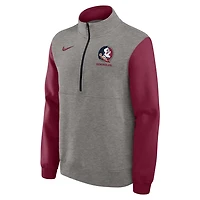 Nike Garnet Florida State Seminoles Club Fleece Half-Zip Pullover