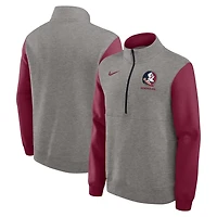 Nike Garnet Florida State Seminoles Club Fleece Half-Zip Pullover