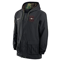 Nike Georgia Bulldogs 2025 NCAA Military Appreciation Full-Snap Jacket