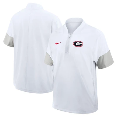 Nike Georgia Bulldogs 2025 Sideline Coaches Lightweight Short Sleeve Jacket