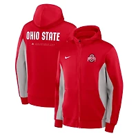 Nike Gray Ohio State Buckeyes Dri-FIT Game Full-Zip Hoodie Jacket